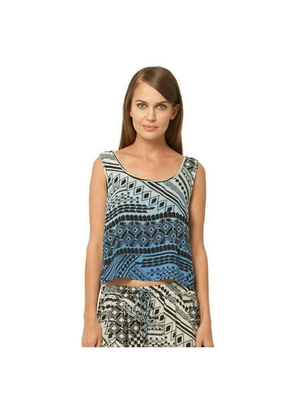 Gypsy 05 Minerva Rayon Voile Cropped Tank Top XS